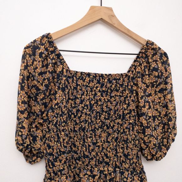 Baltic Born Blue and Yellow Puff Sleeve Sundress - Picture 7 of 8